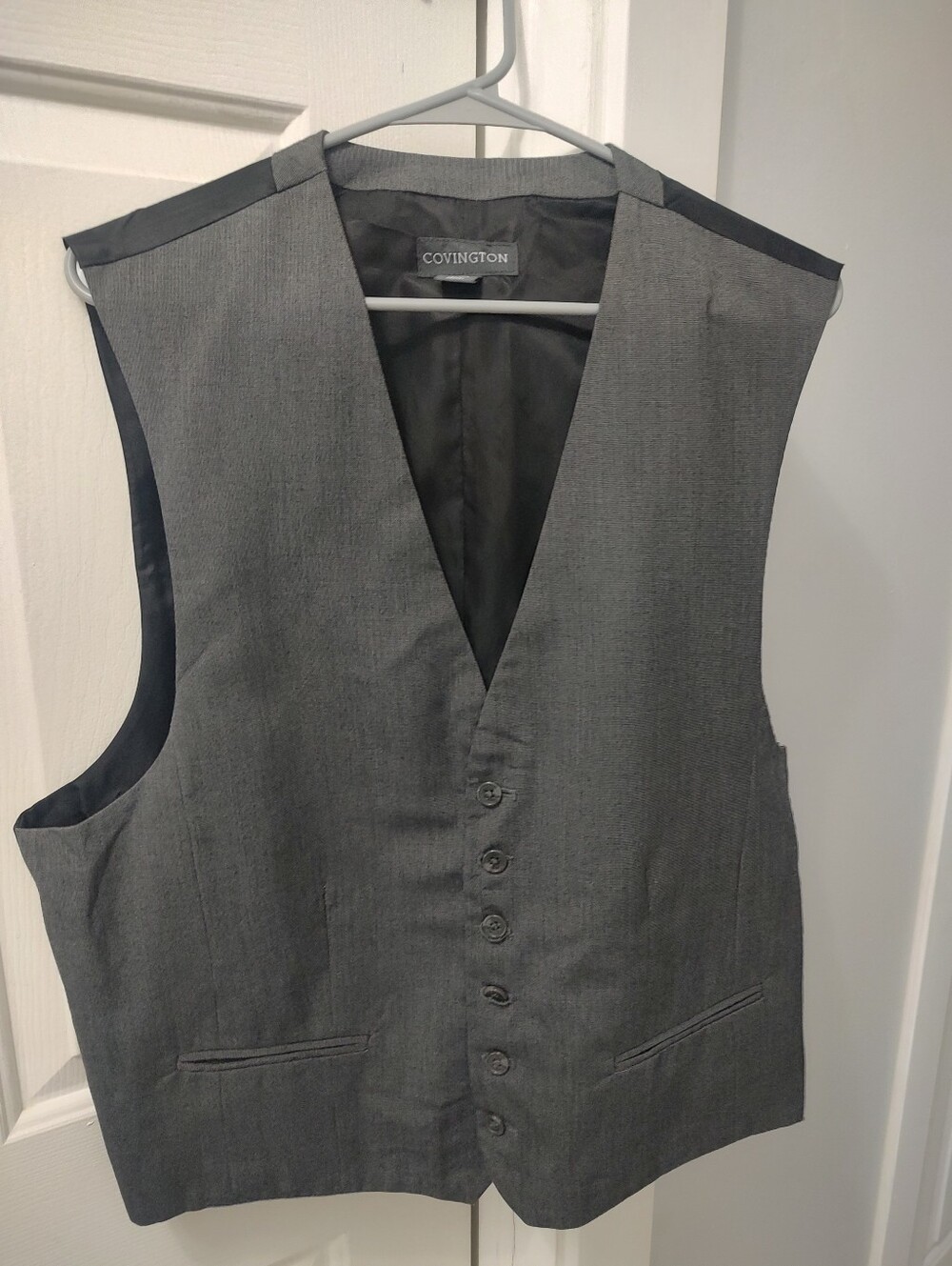 Men's Large Vest Gray Covington